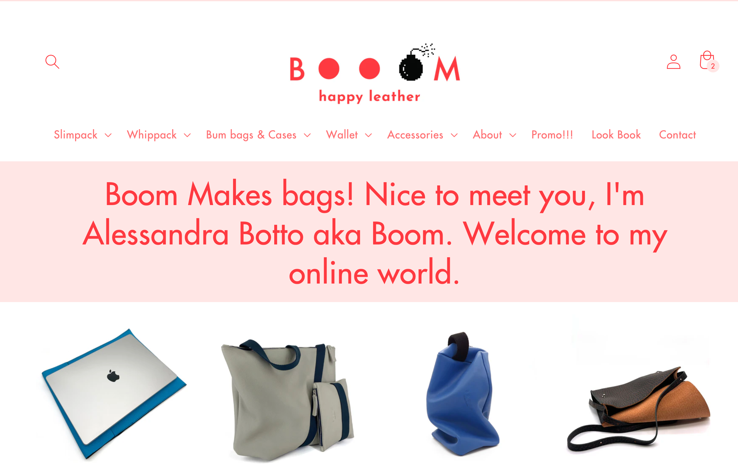 Online bag store shop