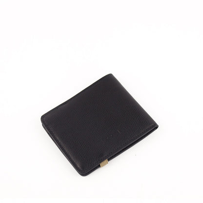 FOLDED WALLET/11 Black saffiano leather