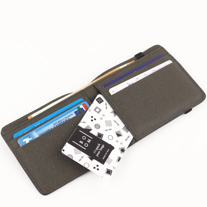 FOLDED WALLET/09 Mud